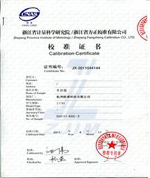 Calibration Certificate1